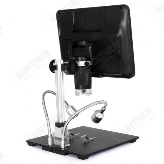 AD208S 8.5 Inch 5X-1200X Digital Microscope Adjustable 1280*800 LCD Display Microscope 1080P Scope Soldering Tool with Two Fill Lights