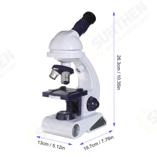 Biological Microscope Kit Children School Educational Toys Kids Gift 80x - 450x