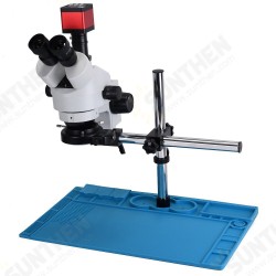 Camera Upgraded to 20MP Industry 3.5X-90X Simul-focal Trinocular Stereo Microscope HD Video Camera For Phone PCB Soldering Repair Lab Camera Upgraded to 20MP Industry 3.5X-90X Simul-focal Trinocular Stereo Microscope HD Video Camera For Phone PCB Soldering Repair Lab
