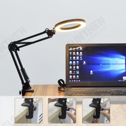 Flexible Desk Large 33cm+33cm 5X USB LED Magnifying Glass 3 Colors Illuminated Magnifier Lamp Loupe