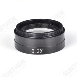 0.3X 0.5X 2X Stereo Microscope Auxiliary Barlow Lens Big Attachment Objective Lens 0.3X 0.5X 2X Stereo Microscope Auxiliary Barlow Lens Big Attachment Objective Lens