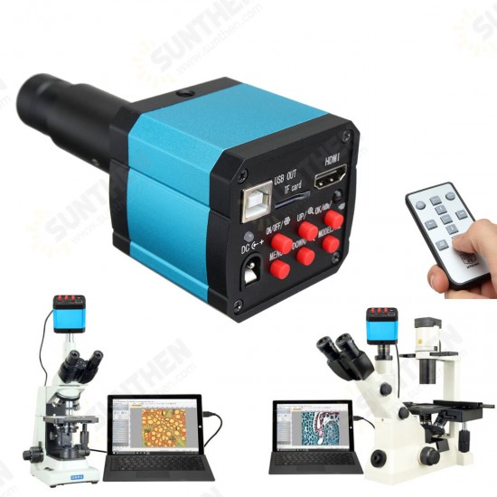 16MP 1080P 60FPS USB C-mount Digital Industry Video Microscope Camera with HDMI Cable