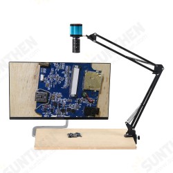 48MP 1080P 2K HDMI USB Industrial Video Microscope Camera Big Visual Field Manual IRIS6-60mm Zoom Lens for PCB Soldering Repair 48MP 1080P 2K HDMI USB Industrial Video Microscope Camera Big Visual Field Manual IRIS6-60mm Zoom Lens for PCB Soldering Repair