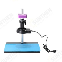 51MP Industrial Digital Video Microscope Camera + 130X C- Mount Lens 56 LED Ring Light + Stand for PCB Repair 51MP Industrial Digital Video Microscope Camera + 130X C- Mount Lens 56 LED Ring Light + Stand for PCB Repair