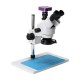 HY-5130 7X-45X Simul-Focal Trinocular Stereo Microscope 51MP HDMI Digital USB Industry Microscope Video Camera for Soldering Repair