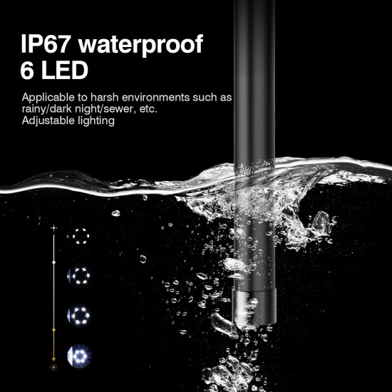 451-1 Single Len 4.5inch IPS Display 1920*1080 Industrial Borescope IP67 Waterproof Camera with 1/5/10M Hard Wire