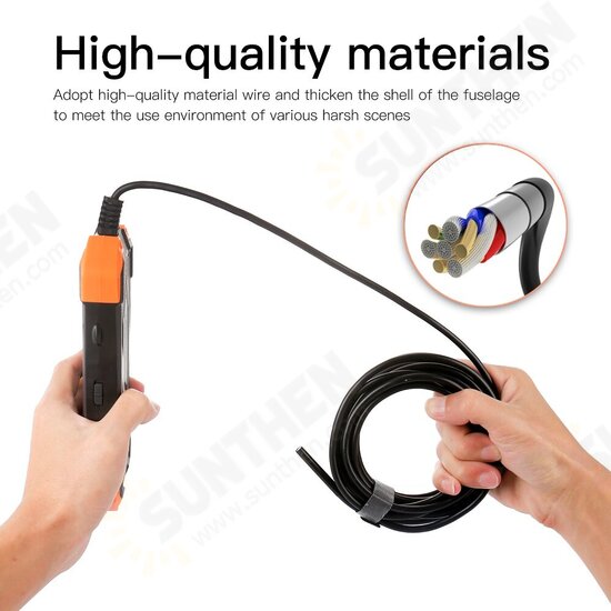 IP67 Waterproof Hard Wire 3.9mm Lens Endoscope Camera 4.3Inch IPS Industrial Ultra-Clear Pipeline Screen Automotive Professional Industrial