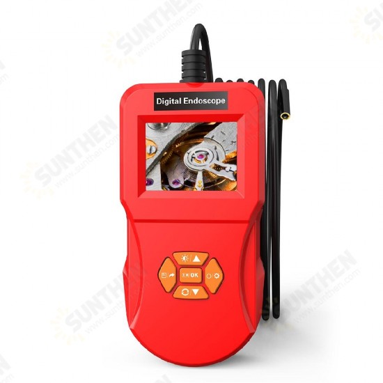 2.4 Inch IPS HD Screen 5.5mm Camera Diameter Digital Detection Borescope Video & Photos Industrial Household Handheld Waterproof Borescope with LEDs