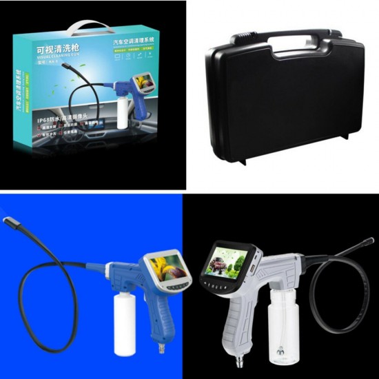 KA-8 4.3 Inch LCD Display Visual Cleaning Instrument Pipe Borescope Car Air Conditioner Pipeline Inspection Camera