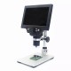 G1200 Digital Microscope 12MP 7 Inch Large Color Screen Large Base LCD Display 1-1200X Continuous Amplification Magnifier with Aluminum Alloy Stand