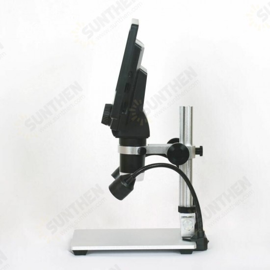 G1200D Digital Microscope 12MP 7 Inch Large Color Screen Large Base LCD Display 1-1200X Continuous with Light