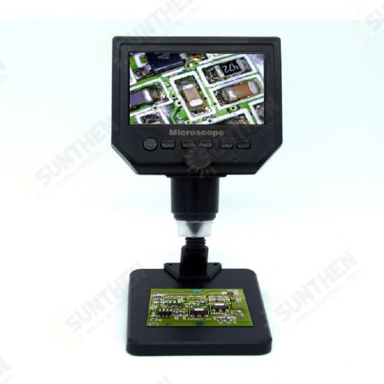 G600 600X Electronic USB Microscope Digital Soldering Video Microscope Camera 4.3 Inch LCD M