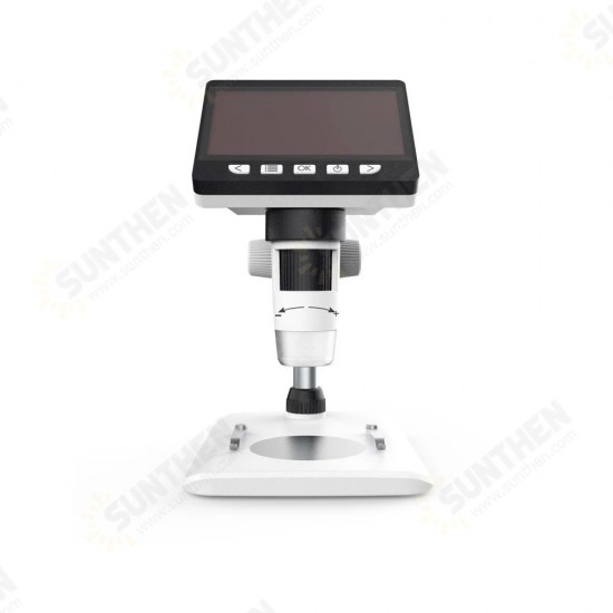 G700 4.3Inches HD 1080P Portable Desktop LCD Digital Microscope 10 Languages 8 Adjustable High Brightness LED Adjustable Bracket Capture Video Record