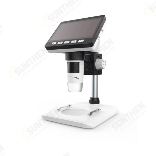 G700 4.3Inches HD 1080P Portable Desktop LCD Digital Microscope 10 Languages 8 Adjustable High Brightness LED Adjustable Bracket Capture Video Record