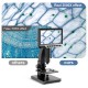 MT315 2000X Dual Lens Digital Microscope 7-inch HD IPS Large Screen Multiple Lens for Circuit/Cells Observation Up&Down Light Source Computer Viewing