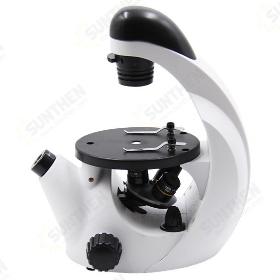 Monocular Triple 4x 10x 20x Coarse 40x-320x Focusing Home School Science Educational Student Mini Inverted Microscope O11 19