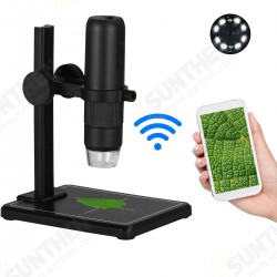 Portable USB Wifi Microscope 8 LED Light Adjustable Dimmer Real-Time 0-1000X Practical Handheld Magnifier Camera Portable USB Wifi Microscope 8 LED Light Adjustable Dimmer Real-Time 0-1000X Practical Handheld Magnifier Camera