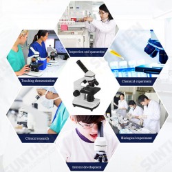 Professional Biological Microscope 64X-640X Student Science Educational Lab Monocular Microscope Professional Biological Microscope 64X-640X Student Science Educational Lab Monocular Microscope