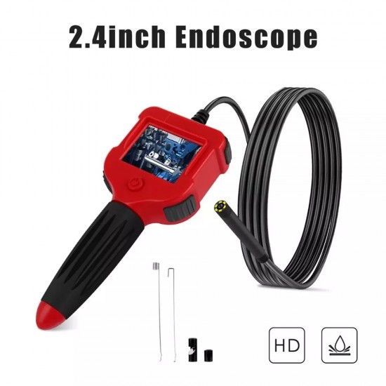Professional Industrial HD Borescope with 2.4 Inch LCD Screen 5.5mm Borescope Inspection Camera 1/3M Cable USB Waterproof