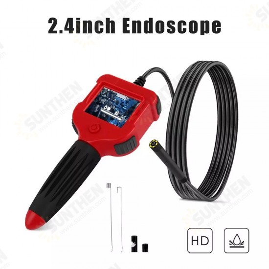 Professional Industrial HD Borescope with 2.4 Inch LCD Screen 5.5mm Borescope Inspection Camera 1/3M Cable USB Waterproof