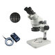 SZM45-B1 7-45x Binocular Microscope Continuous Zoom Microscope 90x Eyepiece 20/40 Binocular for Motherboard Repair