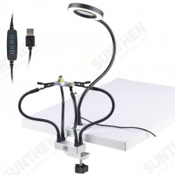 Universal Arm Desk LED Light Magnifying Glass 3 Colors Illuminated Magnifier Lamp 360° Light Repair Tool Universal Arm Desk LED Light Magnifying Glass 3 Colors Illuminated Magnifier Lamp 360° Light Repair Tool