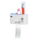 3 in 1 UV Light Ultraviolet Toothbrush Sterilizer Holder Automatic Toothpaste Dispenser