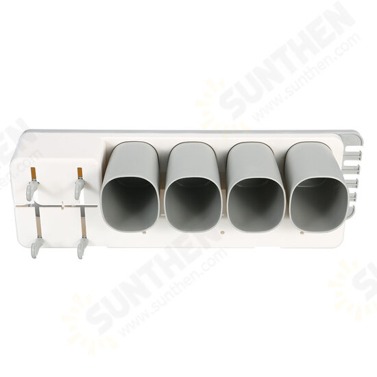 3/4 Cups Magnetic Toothbrush Rack Strong Bearing Toothbrush Holder Toothpaste Holder