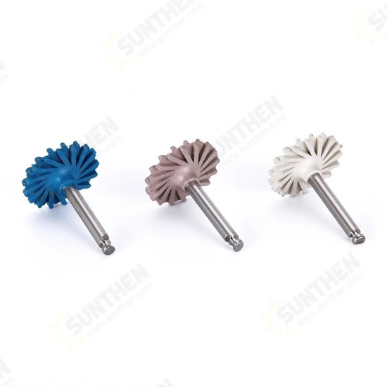 6pcs/set Composite Resin Polishing Disc Kit Spiral Flex Brush Burs Diamond System RA Disc 14mm Wheel