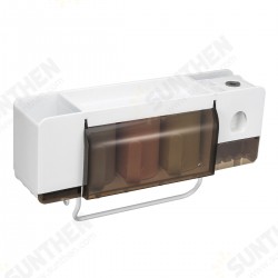 Automatic Toothpaste Dispenser Toothbrush Holder Wall Mounted Storage Stand + 2/3/4 Cups Automatic Toothpaste Dispenser Toothbrush Holder Wall Mounted Storage Stand + 2/3/4 Cups