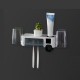 Ultraviolet Electric Toothbrush Sterilizer Wall Mount Toothbrush Storage Holder Automatic Toothpaste Squeezer