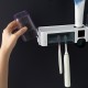 Ultraviolet Electric Toothbrush Sterilizer Wall Mount Toothbrush Storage Holder Automatic Toothpaste Squeezer