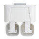 Wall Mount Toothbrush Holder Auto Toothpaste Dispenser 2/3/4 Cup Holder Organizer Set