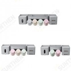 Wall Mounted Toothbrush Holder Stand Toothpaste Storage Organizer + 2/3/4 Cups Wall Mounted Toothbrush Holder Stand Toothpaste Storage Organizer + 2/3/4 Cups