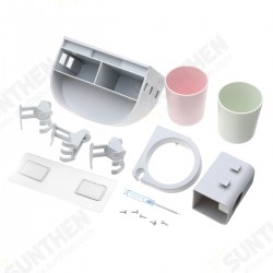 Wall Mounted Toothbrush Holder Toothpaste Hair Dryer Holder Bathroom Storage Organizer Wall Mounted Toothbrush Holder Toothpaste Hair Dryer Holder Bathroom Storage Organizer