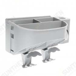 Wall Mounted Toothbrush Holder Toothpaste Hair Dryer Holder Bathroom Storage Organizer Wall Mounted Toothbrush Holder Toothpaste Hair Dryer Holder Bathroom Storage Organizer