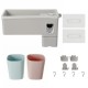 Wall-mounted Toothbrush Holder Toothpaste Dispenser Bathroom Storage Organizer Wall-mounted Toothbrush Holder Toothpaste Dispenser Bathroom Storage Organizer
