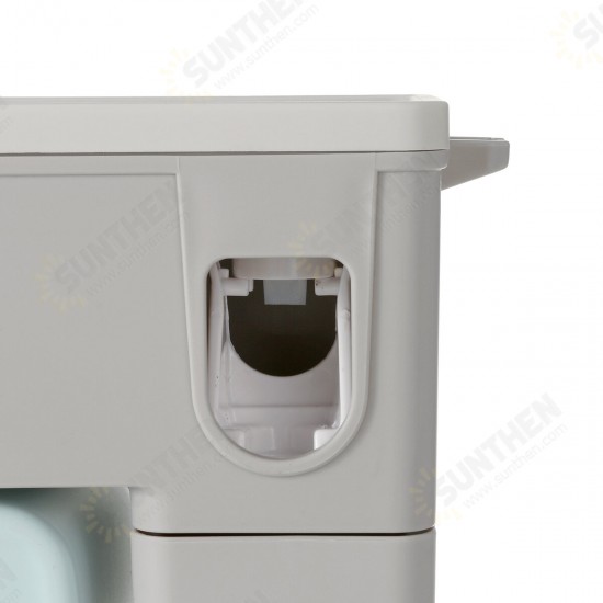 Wall-mounted Toothbrush Holder Toothpaste Dispenser Bathroom Storage Organizer Wall-mounted Toothbrush Holder Toothpaste Dispenser Bathroom Storage Organizer