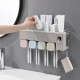 Wall-mounted Toothbrush Holder Toothpaste Dispenser Bathroom Storage Organizer Wall-mounted Toothbrush Holder Toothpaste Dispenser Bathroom Storage Organizer