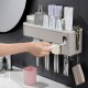 Wall-mounted Toothbrush Holder Toothpaste Dispenser Bathroom Storage Organizer Wall-mounted Toothbrush Holder Toothpaste Dispenser Bathroom Storage Organizer