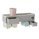 Wall-mounted Toothbrush Holder Toothpaste Dispenser Bathroom Storage Organizer Wall-mounted Toothbrush Holder Toothpaste Dispenser Bathroom Storage Organizer