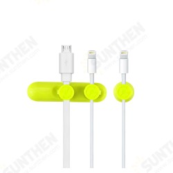 Cable Ties Easy Fastening 3 Port Magnetic Cable Bundled For Laptop Charger USB Cable Line Cable Ties Easy Fastening 3 Port Magnetic Cable Bundled For Laptop Charger USB Cable Line