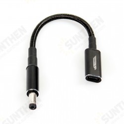 Type C USB-C Female Input to DC 5.5x2.1mm 5.5x2.5mm Power PD Charge Cable Type C USB-C Female Input to DC 5.5x2.1mm 5.5x2.5mm Power PD Charge Cable