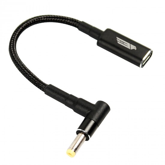 Type C USB-C Female Input to DC 5.5x2.1mm 5.5x2.5mm Power PD Charge Cable