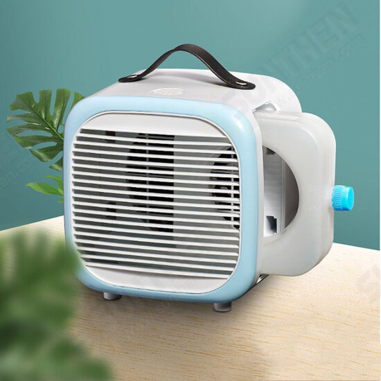 USB Mini Air Conditioner Fan Personal Air Cooler Desktop Cooling Fan Air Purifier Humidifier for Home Office Dorm Car