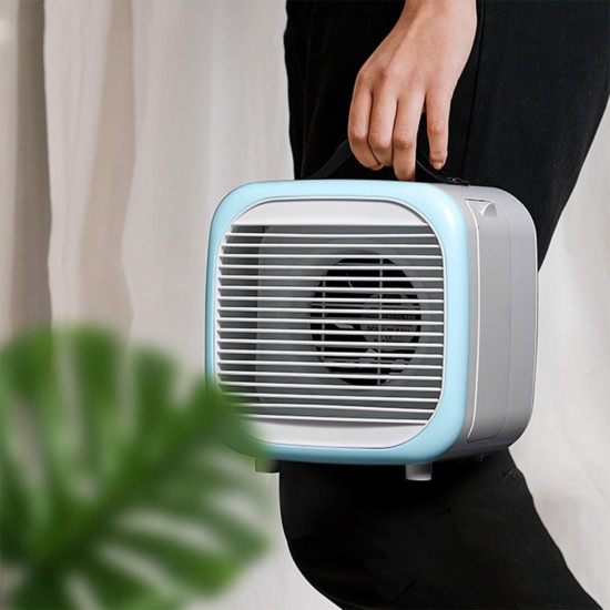 USB Mini Air Conditioner Fan Personal Air Cooler Desktop Cooling Fan Air Purifier Humidifier for Home Office Dorm Car