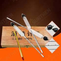 0-100 Alcohol Hydrometer Testers Thermometer Set for Home Brew Liquor 0-100 Alcohol Hydrometer Testers Thermometer Set for Home Brew Liquor