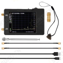 100kHz-350MHz 2.8 Inch Handheld Two Inputs Tiny Spectrum Analyzer Touch Screen Spectrum Analyzer 100 KHz-350MHz Input Frequency 100kHz-350MHz 2.8 Inch Handheld Two Inputs Tiny Spectrum Analyzer Touch Screen Spectrum Analyzer 100 KHz-350MHz Input Frequency