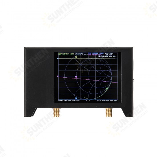 2.8 Inch Screen 3G 50KHz-3GHz Vector Network Analyzer S-A-A-2 NanoVNA V2 Antenna Analyzer Shortwave HF VHF UHF with Iron Housing