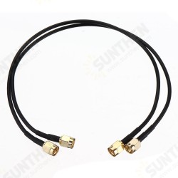 2Pcs 30cm SMA Male to Male RG174 RF Cables For NanoVNA Vector Network Analyzer HF VHF UHF Antenna Analyzer 2Pcs 30cm SMA Male to Male RG174 RF Cables For NanoVNA Vector Network Analyzer HF VHF UHF Antenna Analyzer